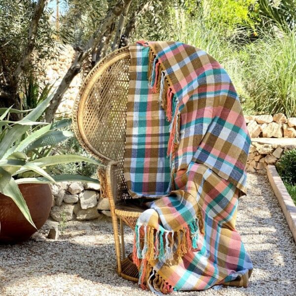 Handwoven Summer Picnic Blanket